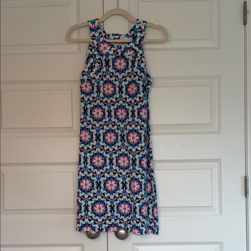 Crown & Ivy Multicolor Geometric Sleeveless Dress